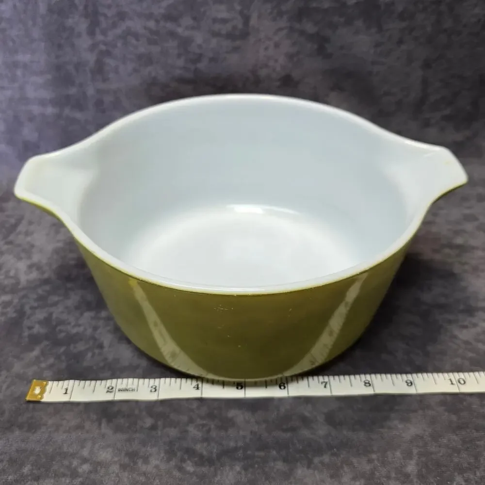 Vintage Pyrex Town & Country Cinderella Nesting Mixing Pouring Bowl 444 4 QT.